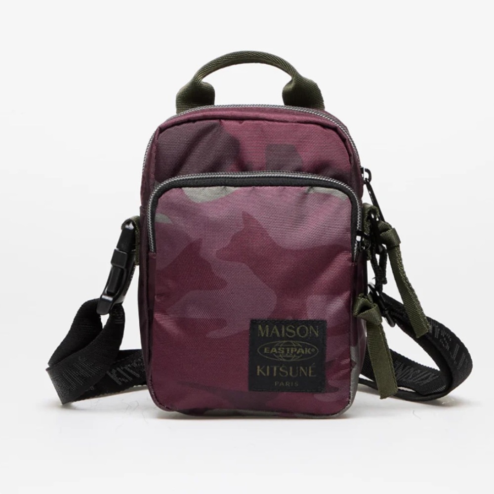 MAISON KITSUNE X EASTPAK EUC Camouflage Crossbody Satchel Bag